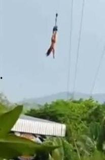 蹦极视频,蹦极惊险瞬间回顾